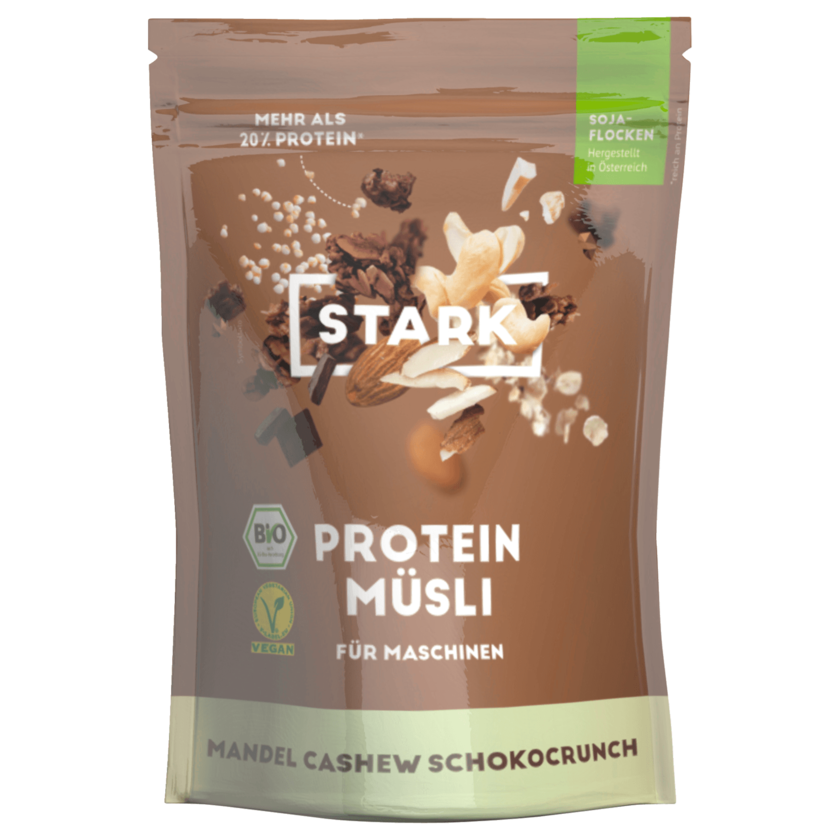 Stark Bio Protein Müsli Mandel Cashew Schokocrunch vegan 350g